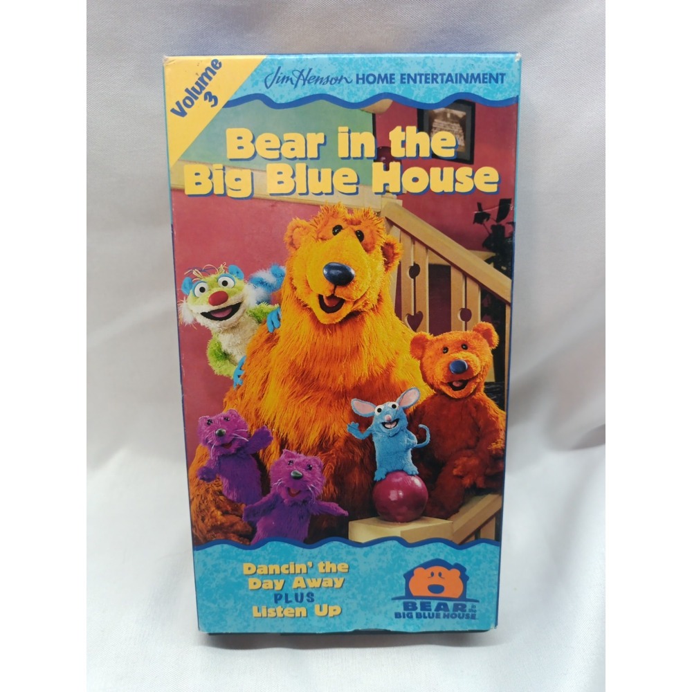BEAR IN THE BIG BLUE HOUSE Vol 3 1998 VHS Jim Henson Dancin the Day Away